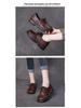 Women's Handmade Genuine Leather Lace-Up Soft Sole Casual Shoes - Retro Autumn Style