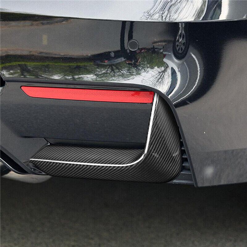 2014-2020 Per BMW F80 M3 F82 M4 F83 Spoiler Labbra Protezione Collisione Paraurti Posteriore Kit Carrozzeria Nero Lucido Aspetto Fibra di Carbonio