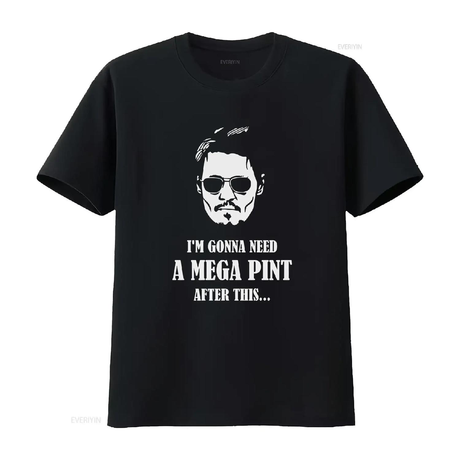 

Мега PinT Футболка Джонни Депп Суд Смешной Правосудие для ЛУЧШЕЙ ЦЕНЫ винтажная Стирка уличная одежда Удобная мода S чёрный
