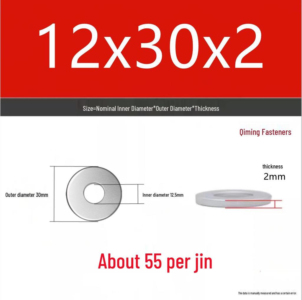 4.8 Grade Galvanized Iron Flat Washer M3-M40 Oversized Metal Screw Gasket Washer