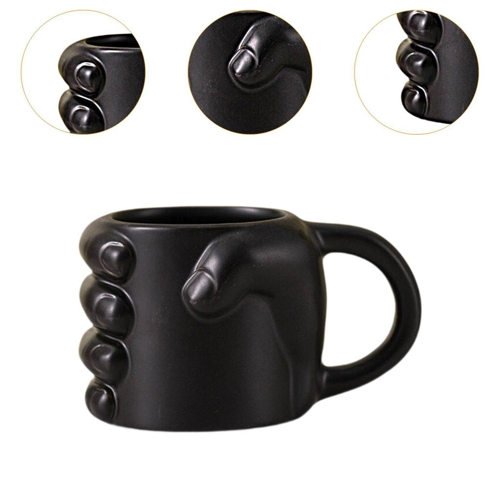 Fist Shaped Coffee Mug Ceramic 300ml Coffee Lover Gift Modern for Home Office for Men and Women Water Drinking Mug Milk Mug