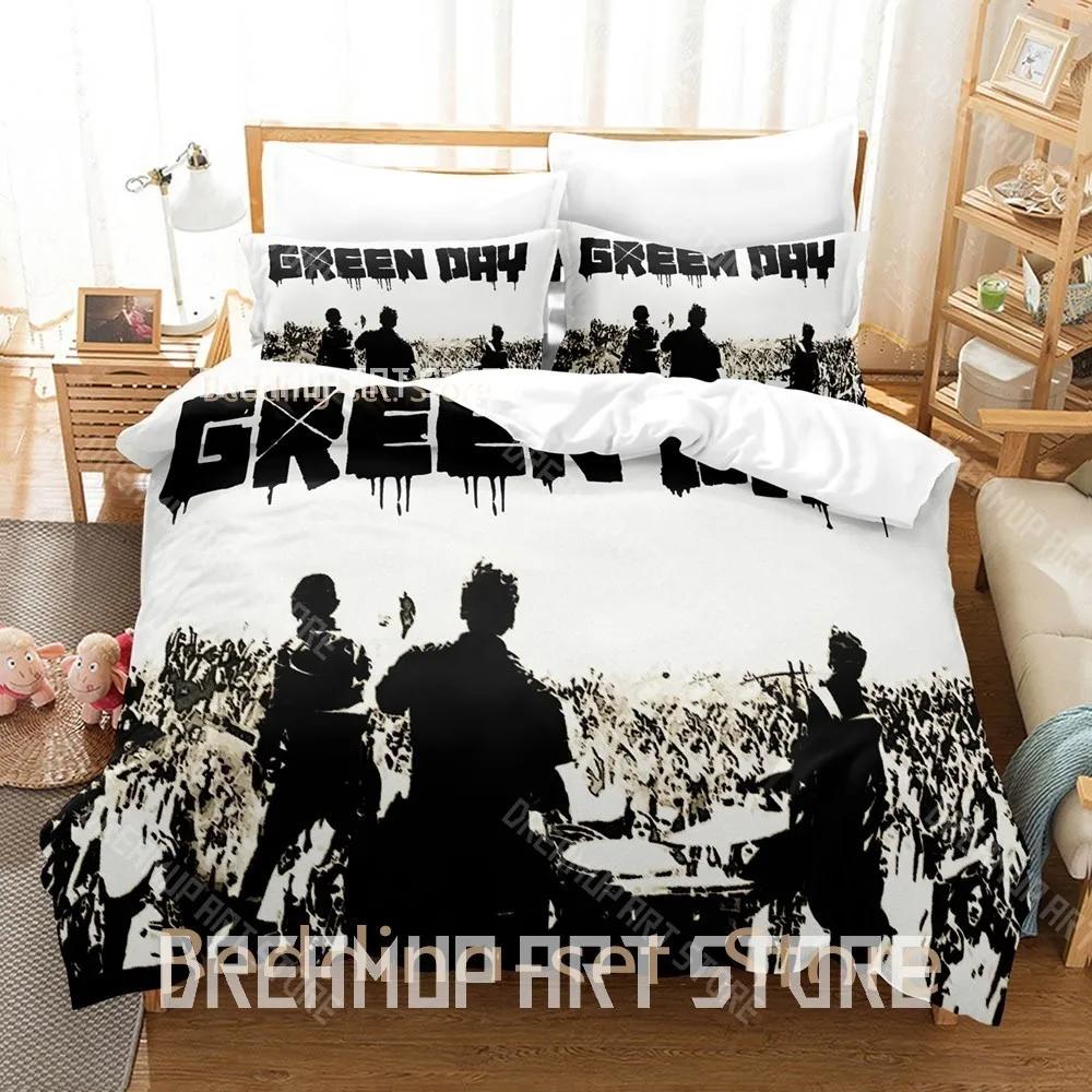 3D Print Green Day AMERICAN IDIOT Bedding Set Single Twin Full Queen King Size Bed Set Adult Kid Bedroom Duvetcover Sets