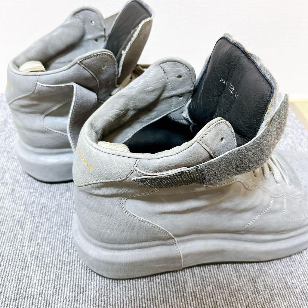 Used [Good Condition] OFFICINE CREATIVE Gray High Cut Sneakers Negotiable