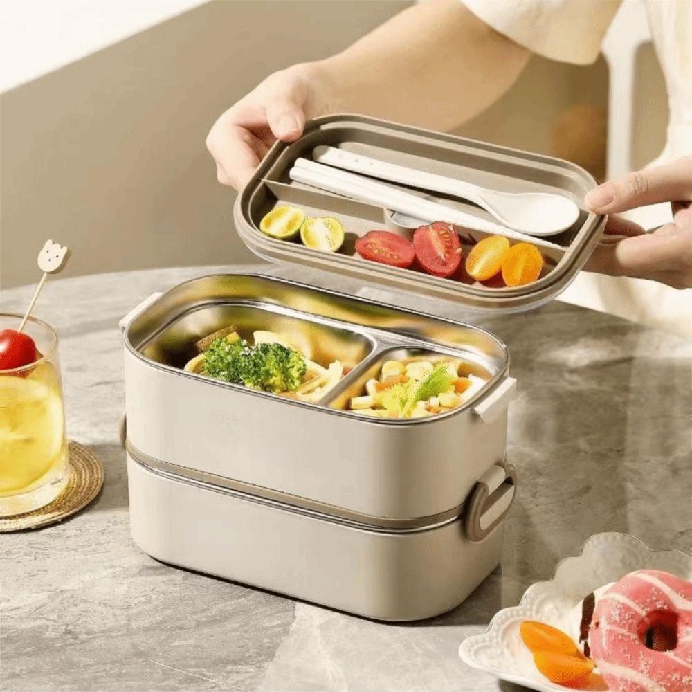 Stackable Lunch Box Leakproof Food Container Insulation Stainless Steel Food Box  Travel