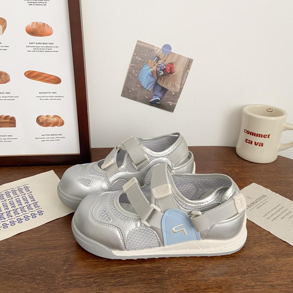 thick-soled non-slip color matching little white shoes women's summer 2025 new fashion versatile comfortable Velcro casual board shoes