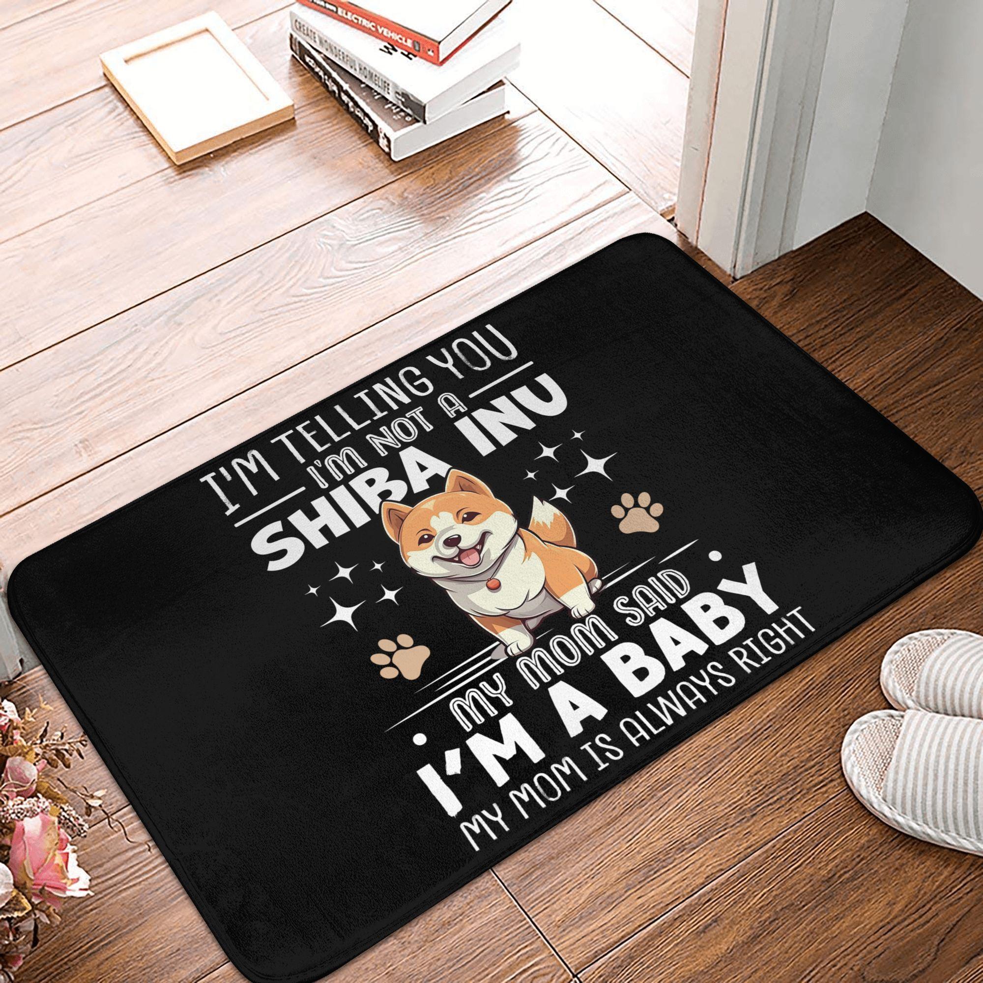 

Cute Poodle Doormat Mat Anti-Slip Mom Dog Kitchen Bathroom Balcony Rug Carpet 40x60cm