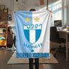 1PC Custom Name Malmo FF Patterned Flannel Blanket Suitable For All Seasons for Home Decor Warmth and Comfort Gifts Holiday Present