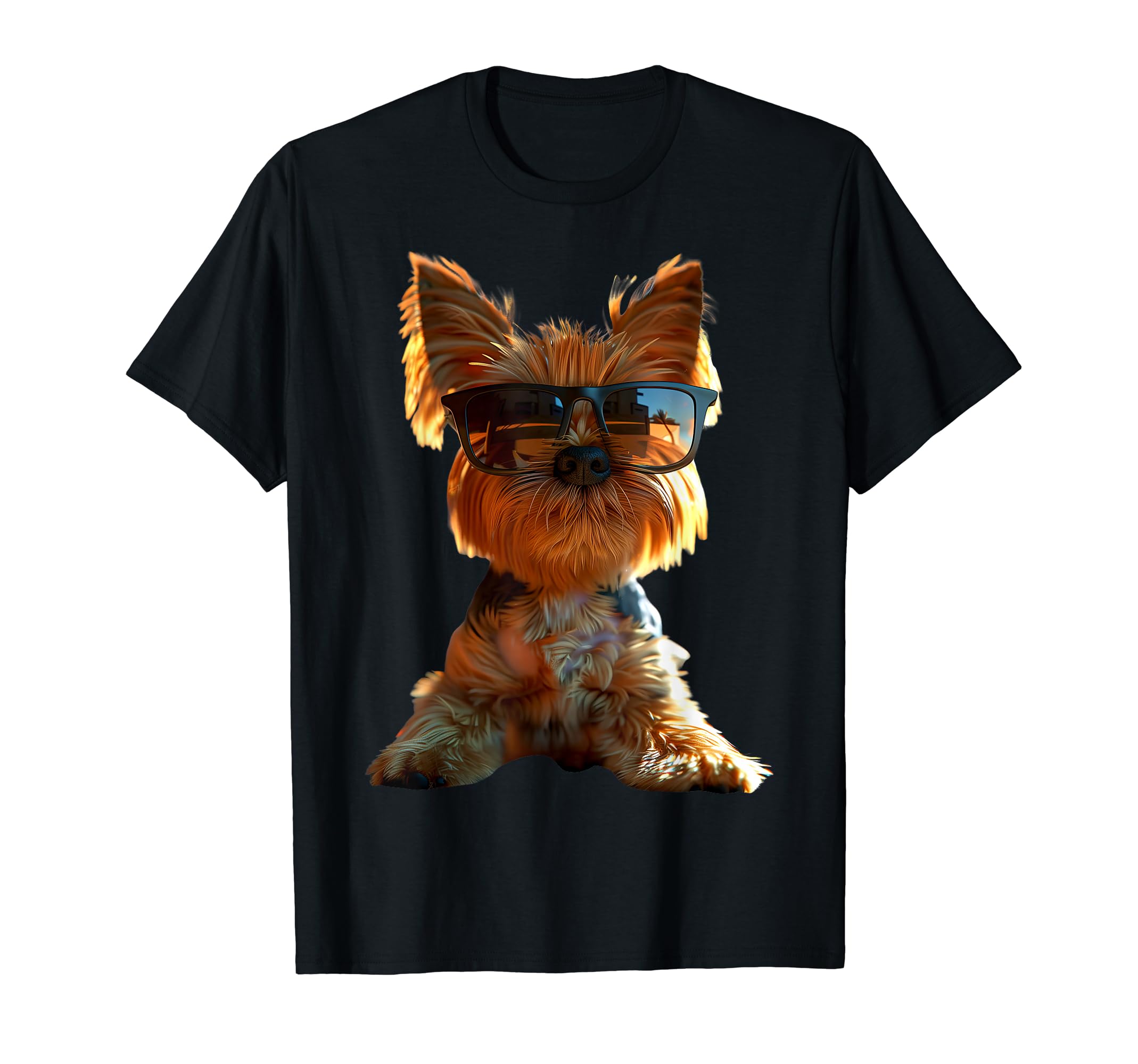 

Yorkshire Terrier Sunglasses Dog Lover Sweet Yorkie T-Shirt