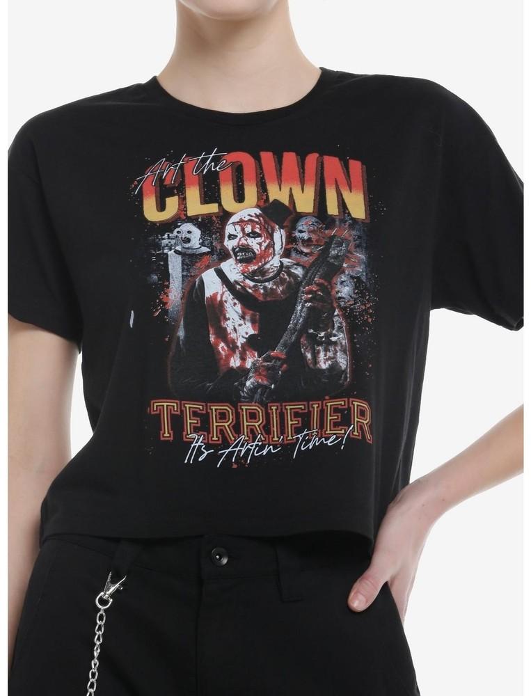 Terrifier Art The Clown Collage T-Shirt Unisex Size S-5XL Halloween Apparel Unisex T-Shirt XXXXL