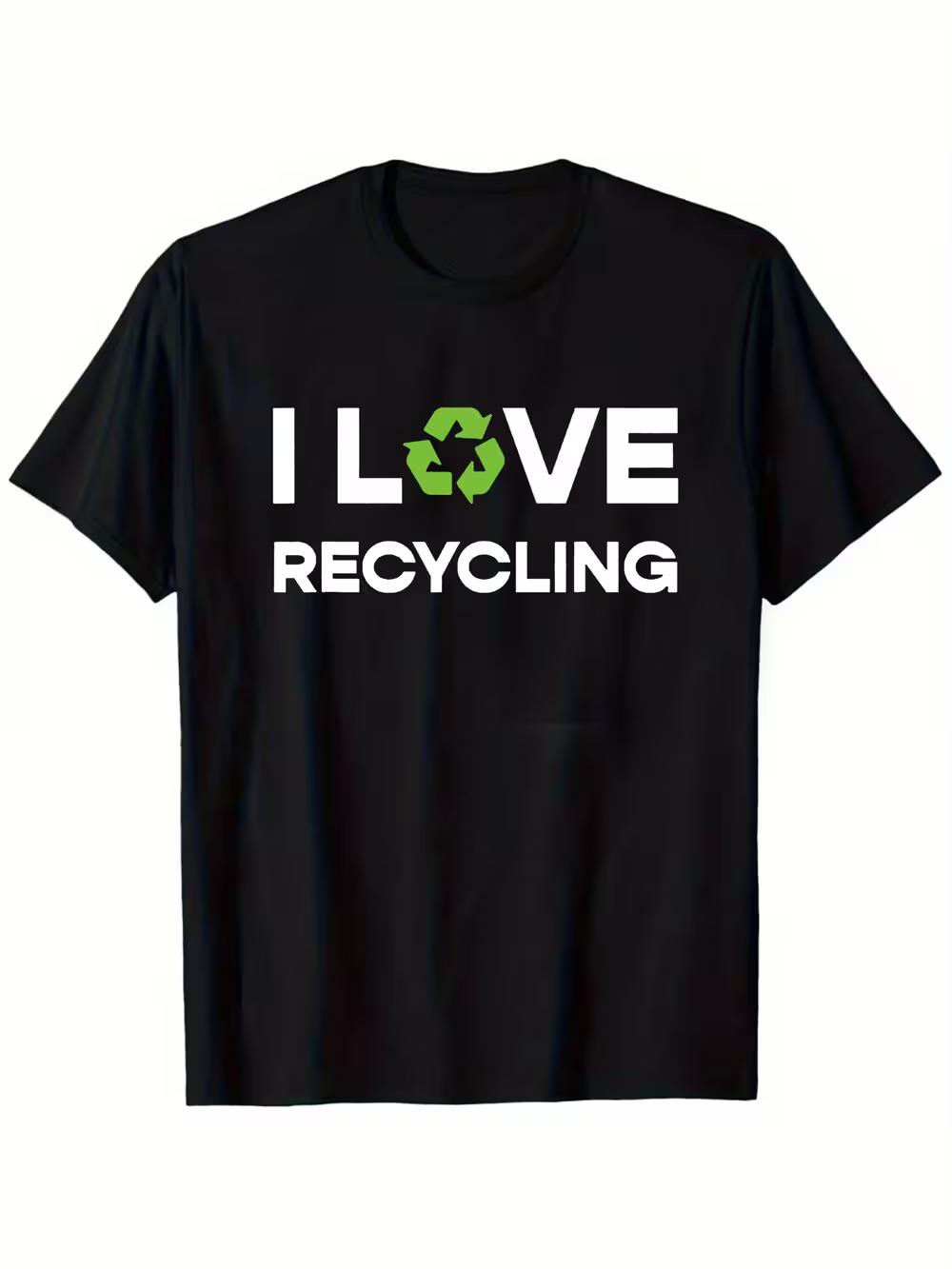 

Single-Sided Printed Round-Neck Short-Sleeve T-Shirt L