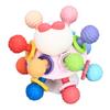 Baby Sensory Teether Toy Balls Chew Teething Ball Rattle Grasping Activities Rattle Sensory Toy