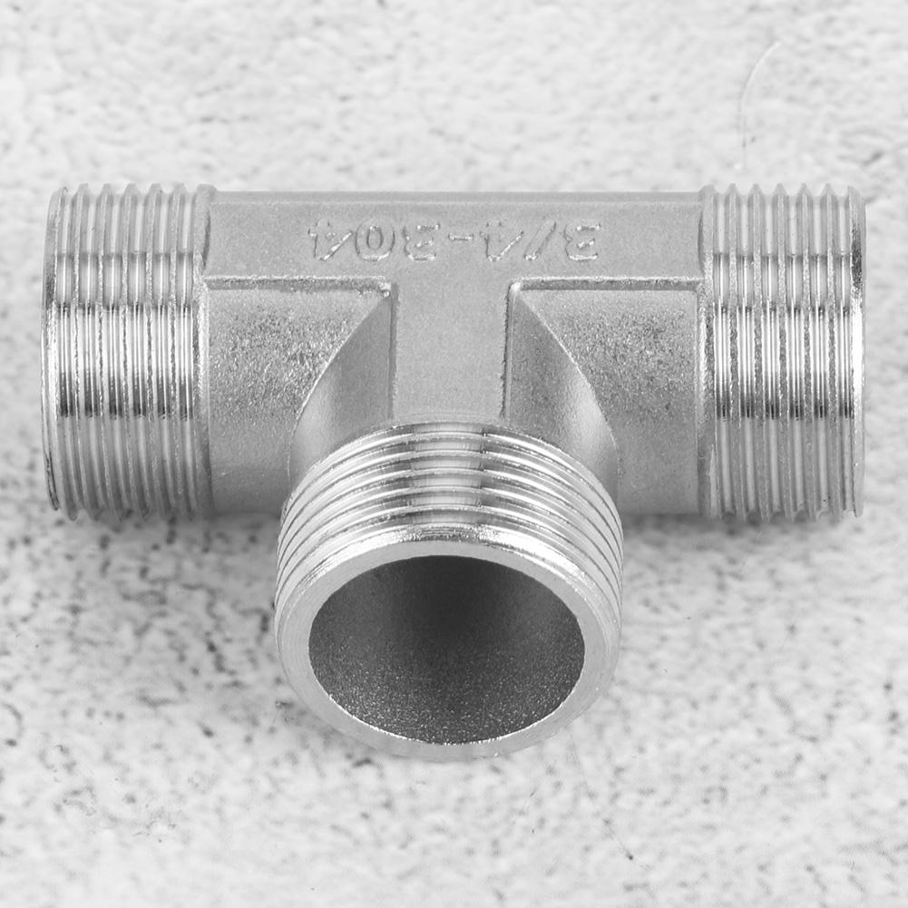 T‑Shape Tee Connector Pipe Fittings 3/4 Male Thread To 3/4 Male Thread To 3/4 Male Thread