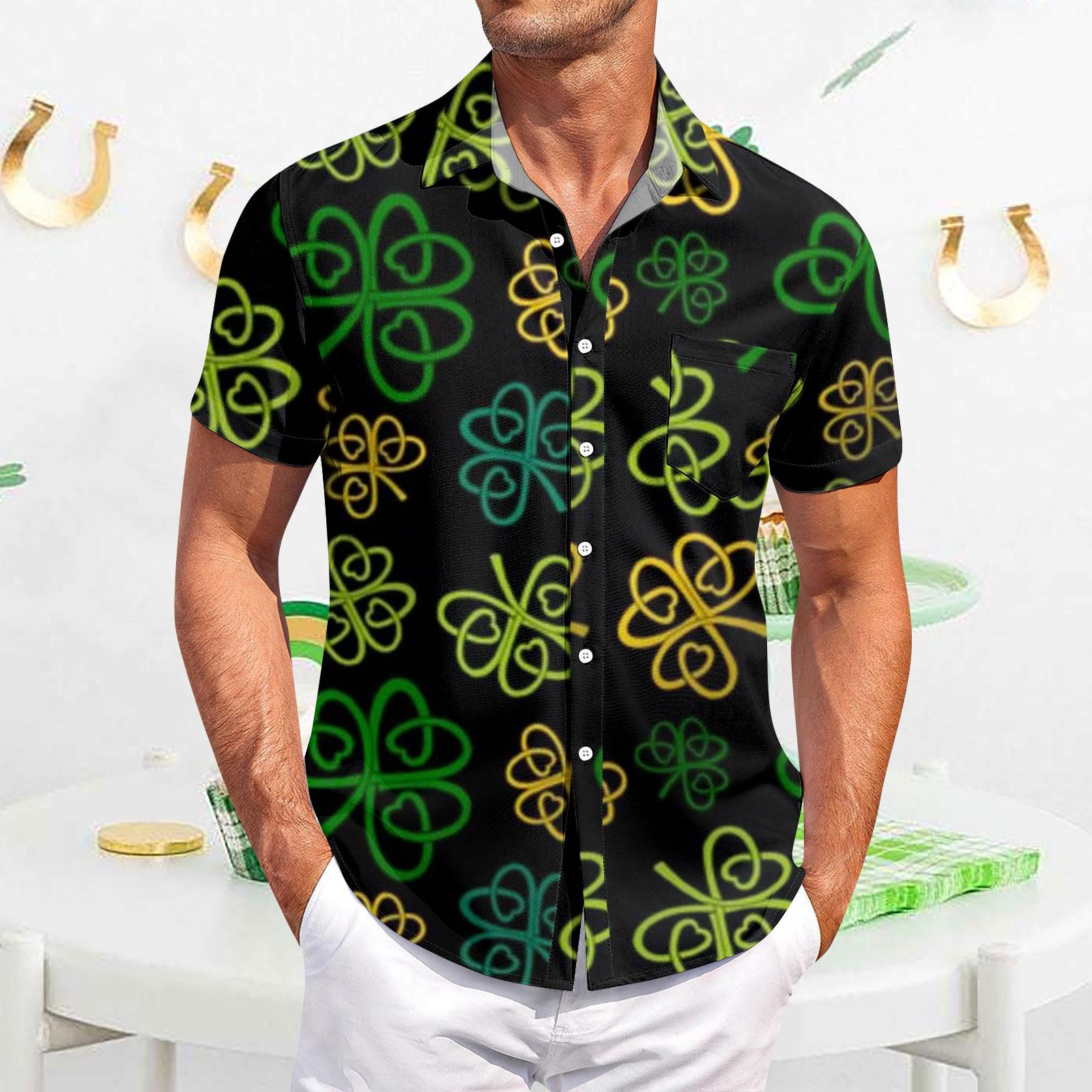 

Мужские винтажные рубашки для боулинга на пуговицах с коротким рукавом, летняя пляжная рубашка XL