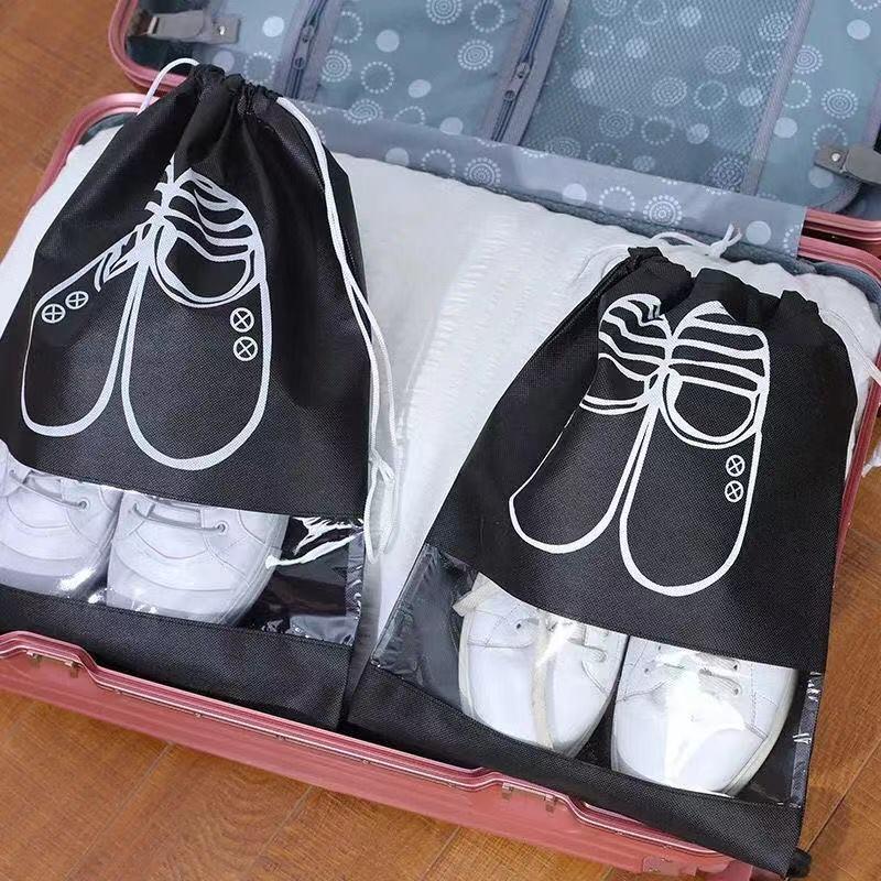 Beam Mouth Storage Bag Shoe Bag Non-Woven Dust-Proof Travel Shoe Cover Bag Shoe Storage Artifact