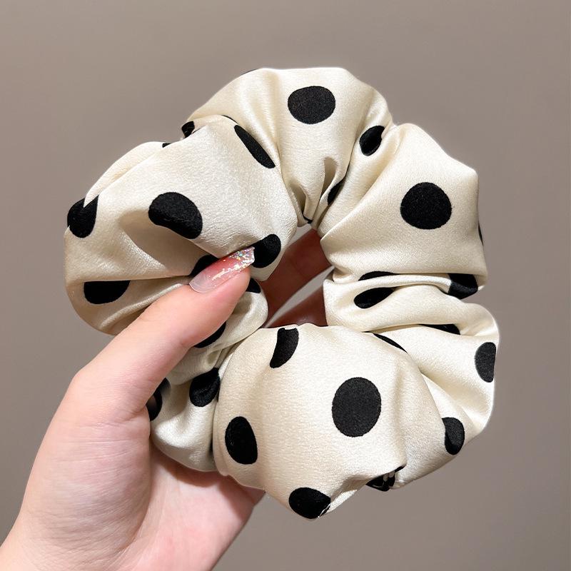 Luxury Sleep Pillow & Extra-Large Satin Hair Ring - Gentle On Hair, Perfect for Buns, Elastic Band Style