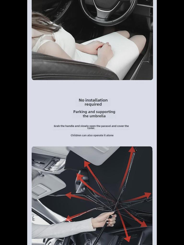 MG Car Sunshade Umbrella for Front Windshield: Compatible with ONE, MG5, MG6, MG7, HS, ZS Models.
