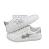 Fashion Casual Little White Shoes Autumn New Fine Flash Versatile Shallow Mouth Lace-up Sports Board Shoes Women's Tide