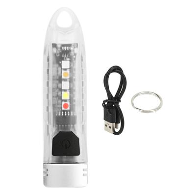 Tragbare Mini Schlüsselanhänger LED Licht Taschenlampe Wiederaufladbar IPX6 Typ C Kleine Outdoor Schlüsselanhänger Taschenlampe