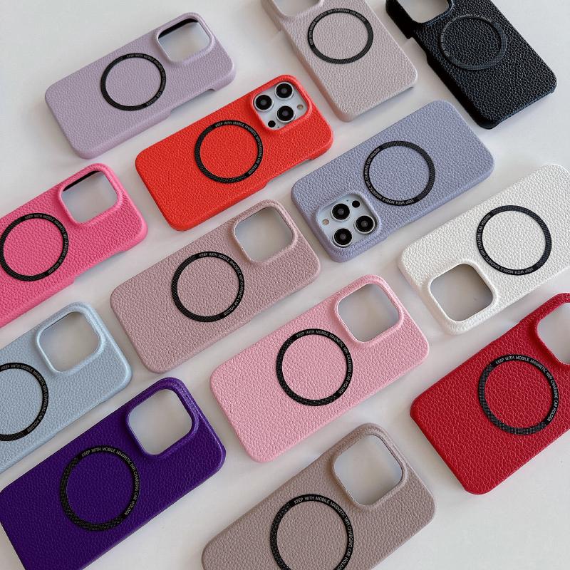 Wagsafe Magnetic Wireless Charging Solid Color Hard PC Phone Case For iPhone 16 Pro Max E 14 11 12 13 15 Pro Max Mini Back Cover