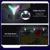 1/2 unidades de gatillos mecánicos RGB de 4 dedos para juegos móviles, compatibles con controladores de juegos PUBG, mandos y botones de puntería para teléfonos móviles.