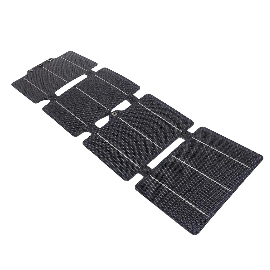 Portable Solar Panel 20W 5V USB and Type-C Monocrystalline Silicon Waterproofing Foldable Solar Panel Charger for Outdoor Hiking Camping