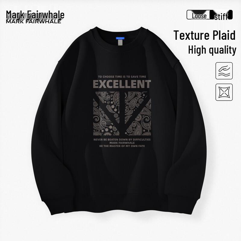 

Mark Fairwhale Men s American High Street Loose Fit Round Neck Sweatshirt 3XL