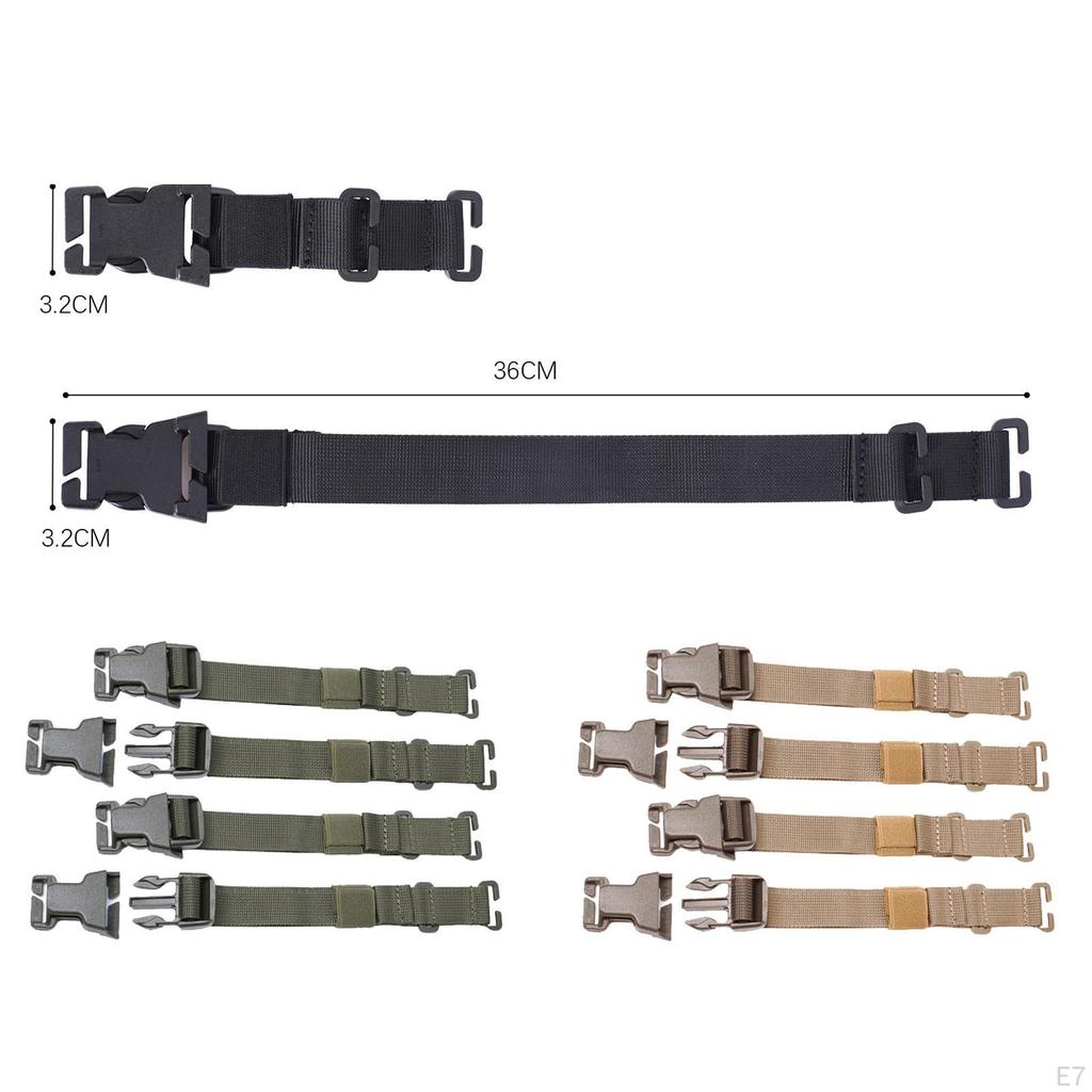 4 Pieces Adjustable Bag Backpack Chest Strap Belt Straps Storage Outdoor Camping Accessories