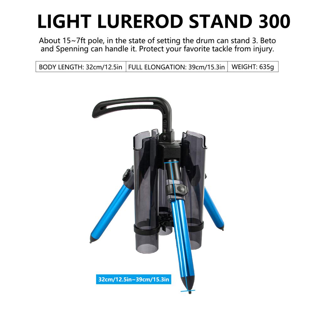Tripod Fishing Rod Holders Portable Luya Fishing Pole Support Aluminum Alloy 3 Fishing Rods Rack Organizer For Fishing Accessory