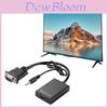 Cabo Conversor VGA para HDMI Núcleo de Cobre para HDTV Monitor PC Gaming Configuração de Home Theater