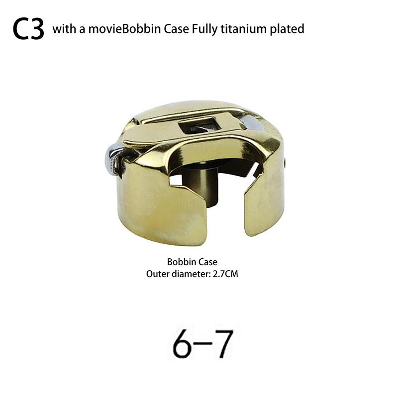 Sewing Machine Titanium Bobbin Case With Steel Sheet For Industrial Sewing Machine Accessories High Temperature Resistance