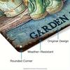 Vintage Metal Sign Angela's Garden Wall Art Home Decor Farmhouse Tin Sign