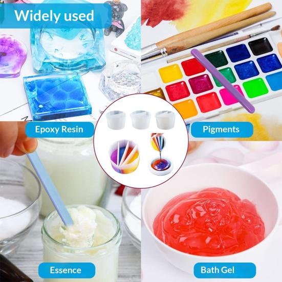 Wielokanałowy kubek dzielony do malowania metodą wylewania Wielokrotnego użytku kubek do mieszania żywicy Silikonowy kubek dzielony do fluid artu do farb akrylowych Żywicy epoksydowej Akcesoria do rysowania
