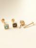 Minimalpiercing 14K Internal Mini-Me Square Cubic Labret Piercing