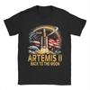 Printed Artemis II Mission To The Moon 2026 Artemis 2 T Shirt For Unisex Cotton Tshirts Short Sleeve Clothes