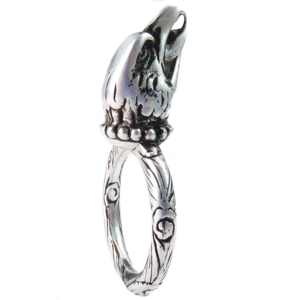 GUCCI ANGER FOREST Ring Silver Silver #7.0(US Size) 12.8g unisex Used
