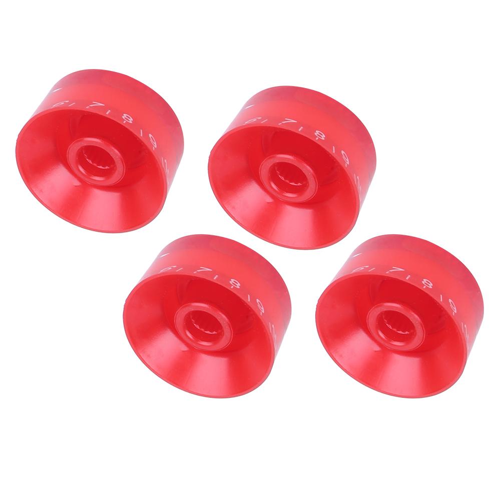 4Pcs Acrylic Bass Knobs Electric Guitar Volume Control Potentiometer Hat Guitar Accessories