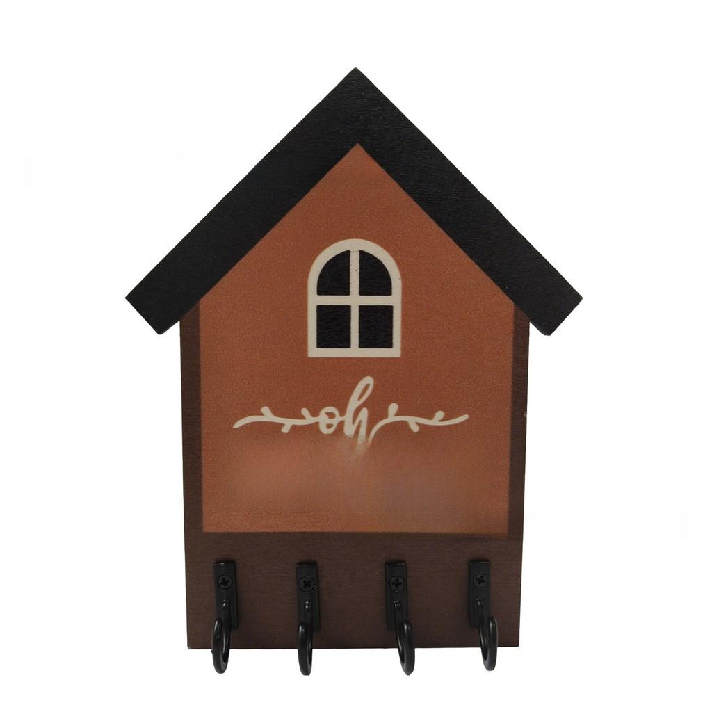 Rustic House Shape Wall Hanger With Home Sign For Wall Decor Gift
