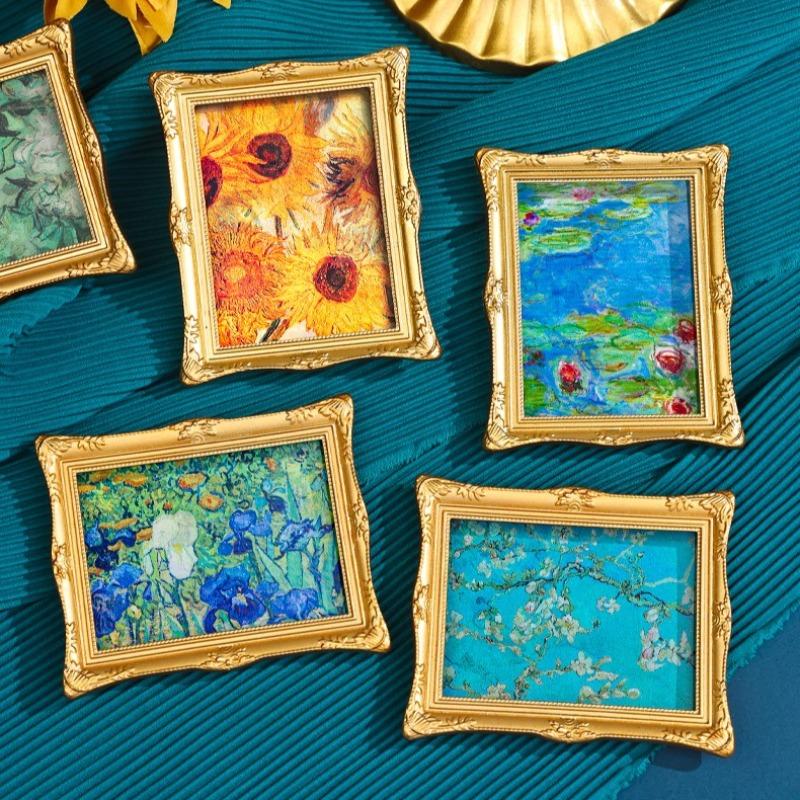 Vincent Van Gogh Paintings Fridge Magnets Sunflowers Impression Sunrise Starry Night Fridge Stickers Home Decor Wedding Gifts