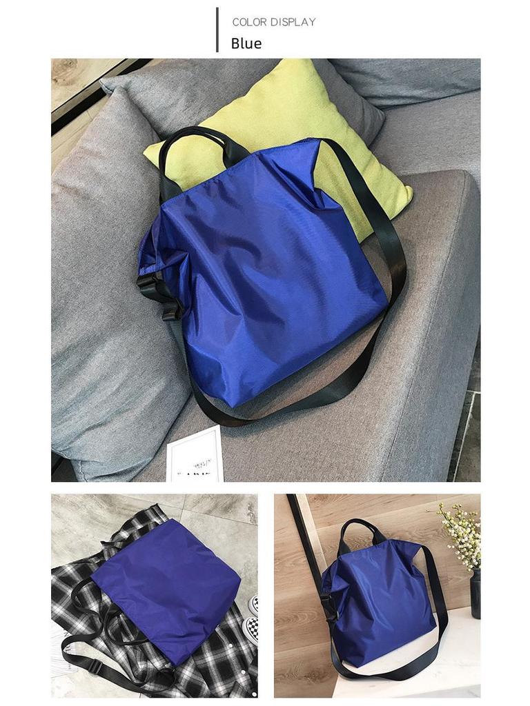 Modische Yoga-Reisetasche mit großer Kapazität - Lässige, einfarbige Rucksack-Handtasche im College-Stil