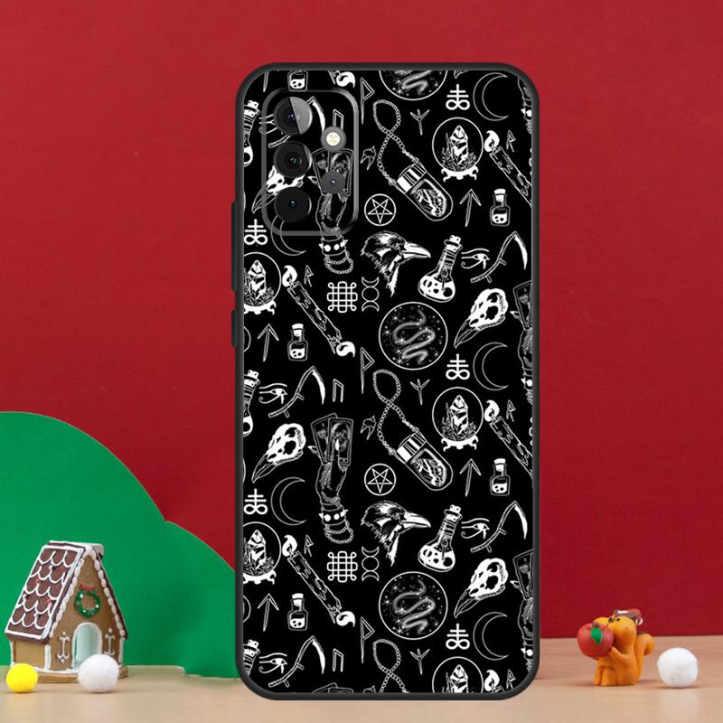 Raven Skull Case For Samsung Galaxy A36 A56 A06 A13 A53 A32 A12 A22 A52 A35 A17 A16 A55 A15 A54 A34 A14