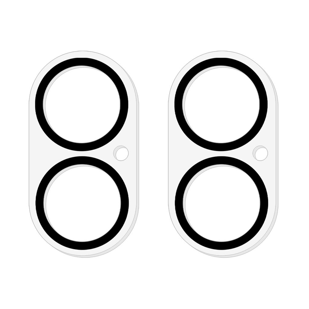 2Pcs For iPhone 17 Camera Lens Protector Silk Printing Lens Film 3D Arc Edge