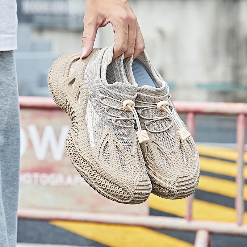 Ins Korean Version of Couple Flying Woven Shoes 2025 Autumn New Student Sports Shoes Running Casual Shoes M1518-1