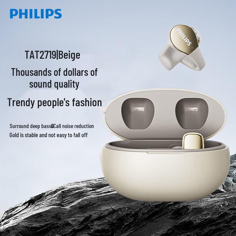 Philips TAT2719 Wireless Open-Ear Clip-On Sports Headphones