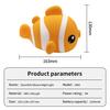 Cute Clownfish Silicone Patting Lamp LED Night Light Rechargeable Touch Bedside Sleeping Lamp Room Decor Kids Birthday Gifts