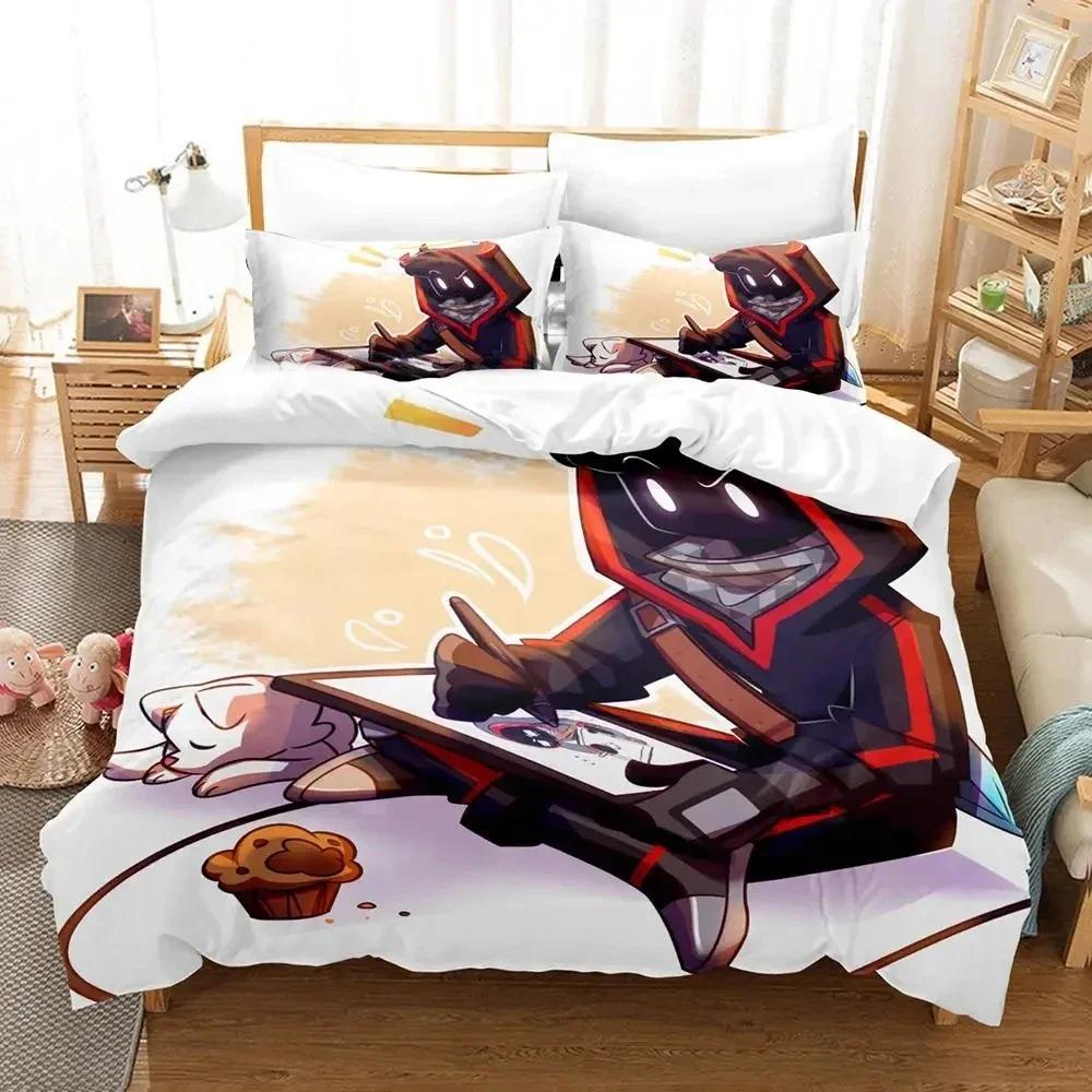 Warm SkinFriendly Anime Badboyhalo SMP Bed Size Boys Adult king Queen Quilt Comforter