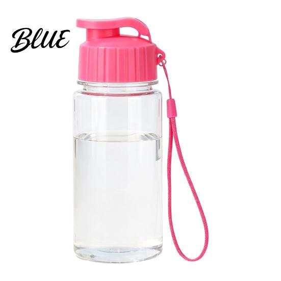 Leak-proof Water Bottle Sports Bottle with Flip Lid And Lanyard Portable PET Office Daily Jug Cup Lightweight Fitness Jug for Gym School Students