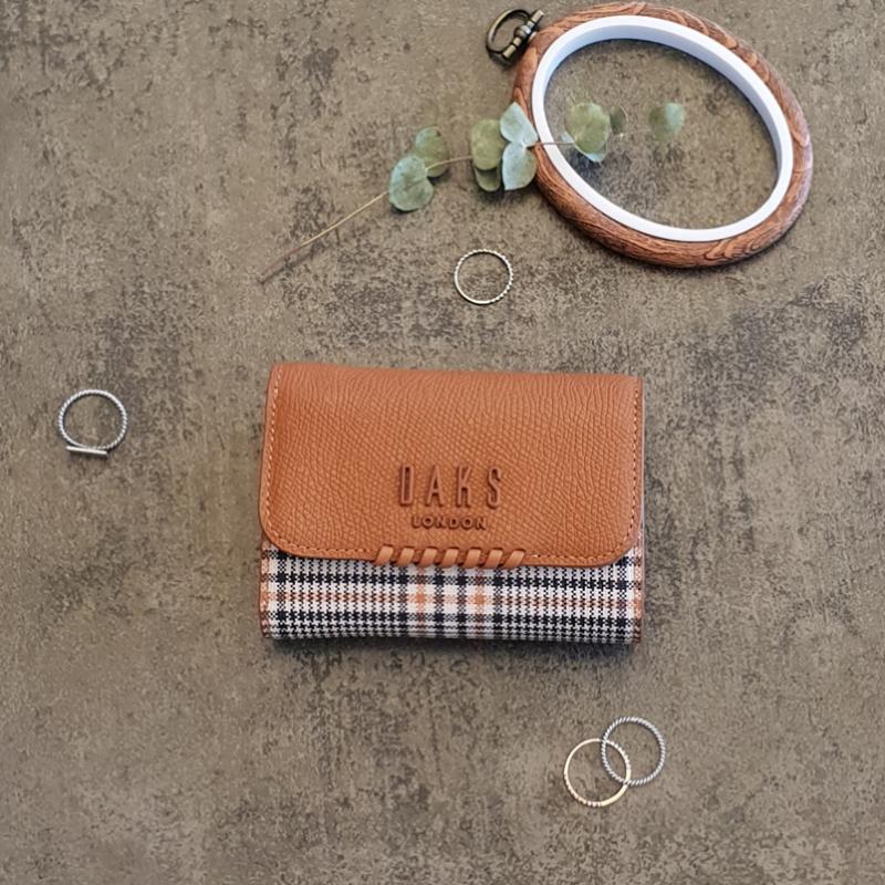 Daks Brown Check Color Match Wallet Dcwa0f624w2