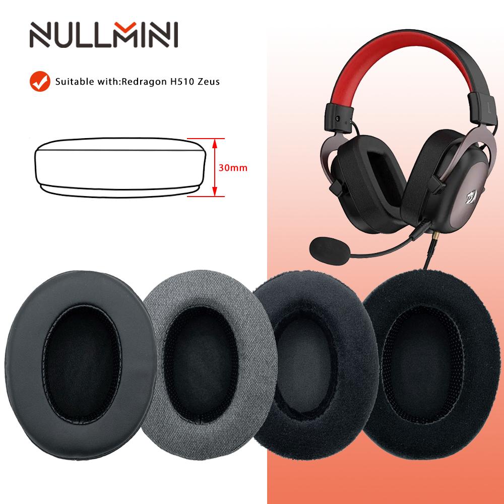 NullMini Replacement Earpads for Redragon H510 Zeus,H520 Icon Headset Headphones Leather Sleeve Earphone Earmuff