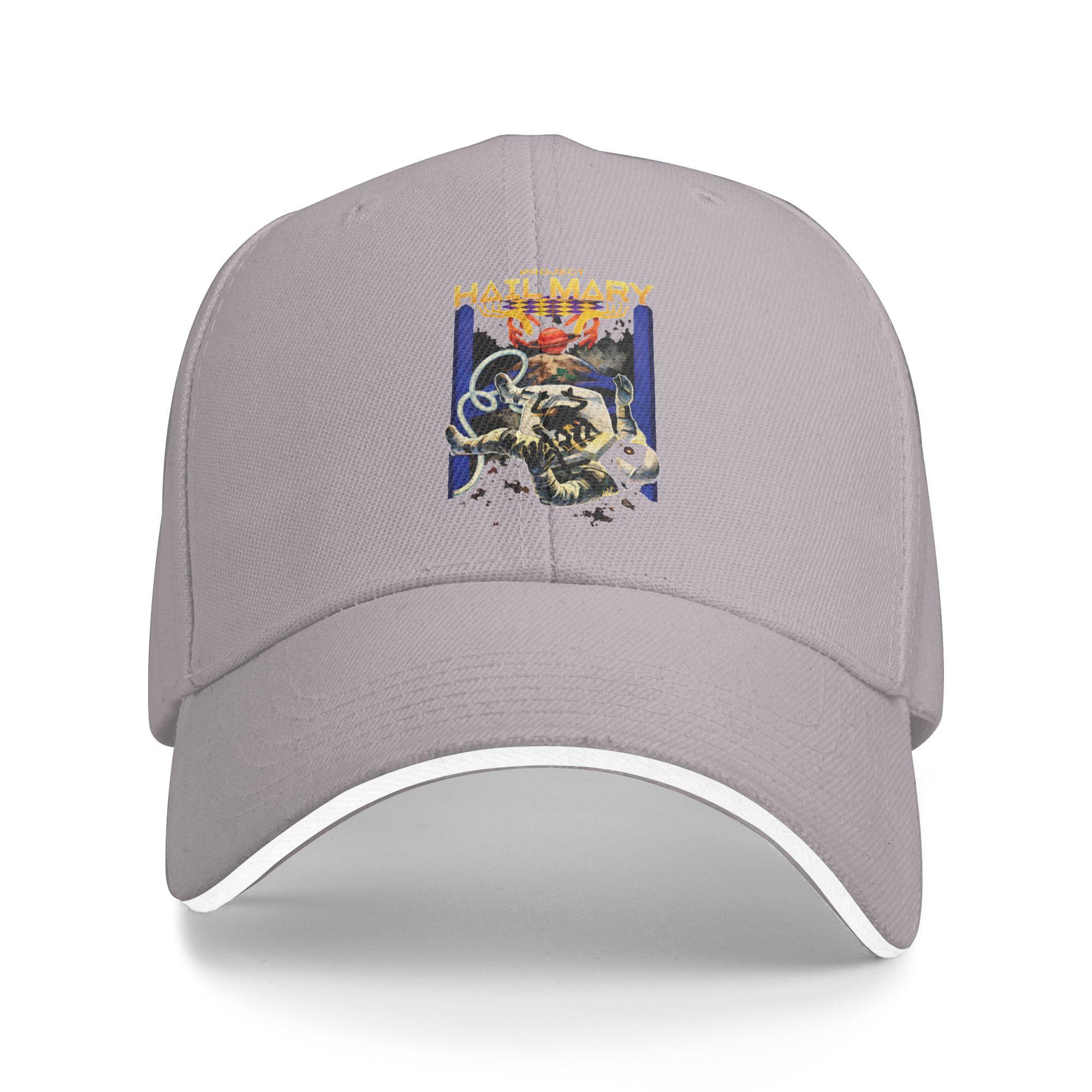 

Project Hail Mary Astronaut Cosmic Baseball Cap Vintage Sandwich Cap Unisex Style Breathable Caps Hat Outdoor One Size серый
