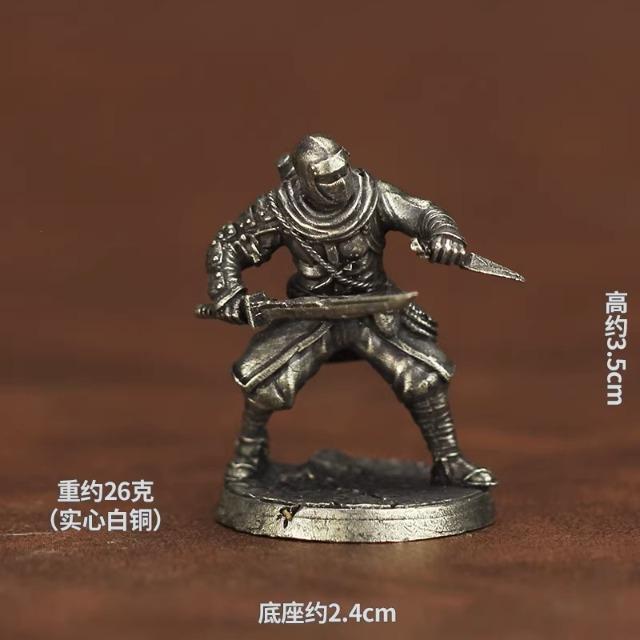 New Metal Chess Piece Samurai Ninja Ancient Soldier Model Toy Desktop Game Gift Display Piece Static Figure Collectible Model
